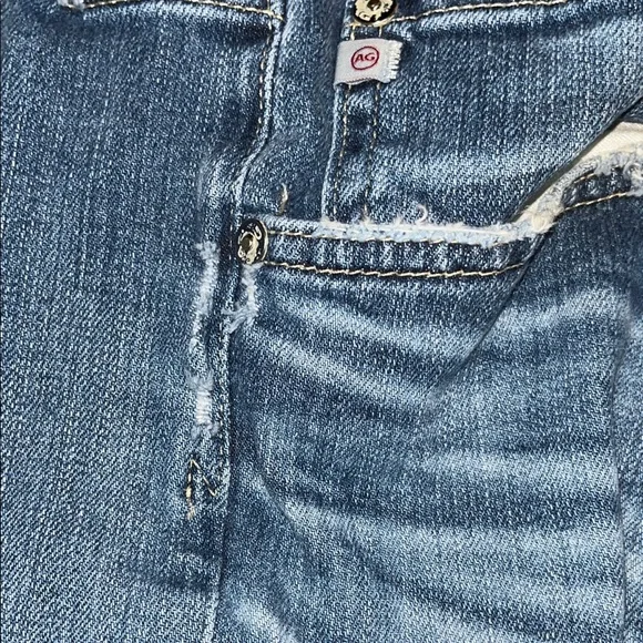 AG Adriano Goldschmied The Ex Boyfriend Slim Blue Denim Jeans Size 29 - Picture 15 of 16